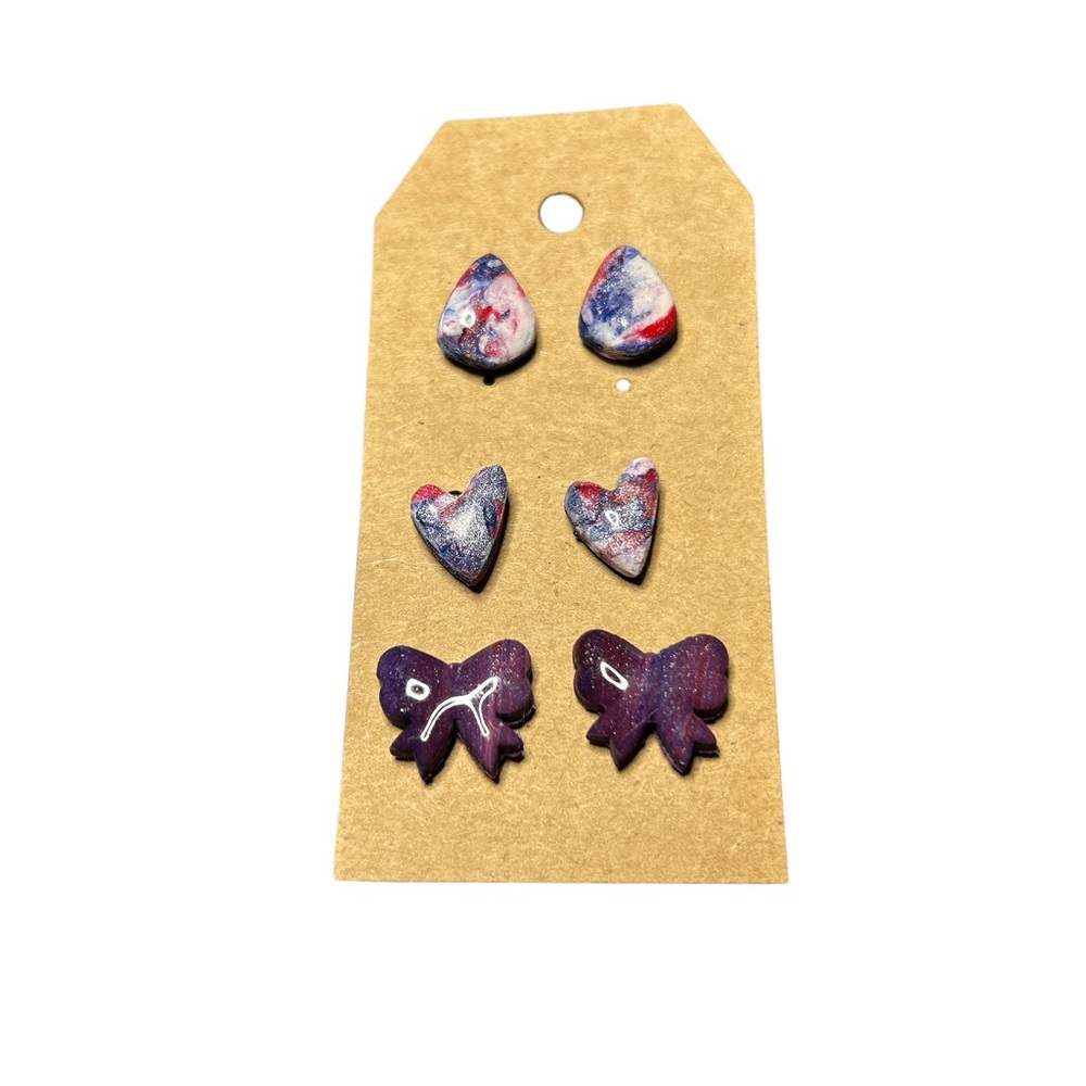 Women’s three pair Earrings Set NWOT